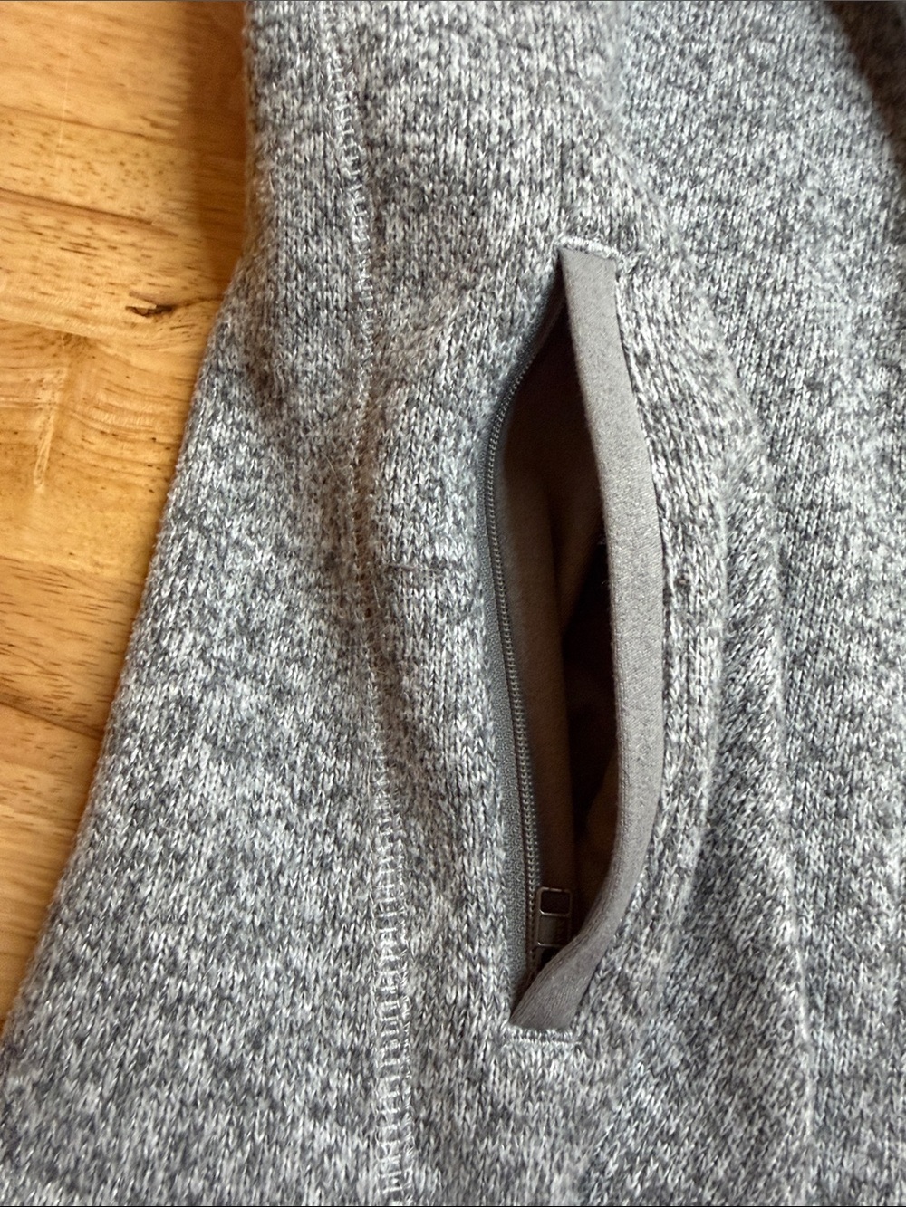 Patagonia Gray Heather Full-Zip Fleece Vest - Picture 8 of 10